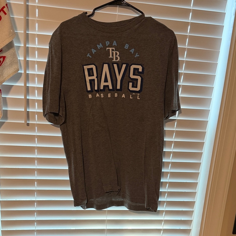Majestic Tampa Bay Rays Charcoal Tee